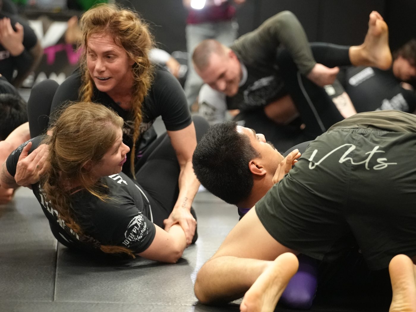 Coaching on the mats at 10th Planet Ventura