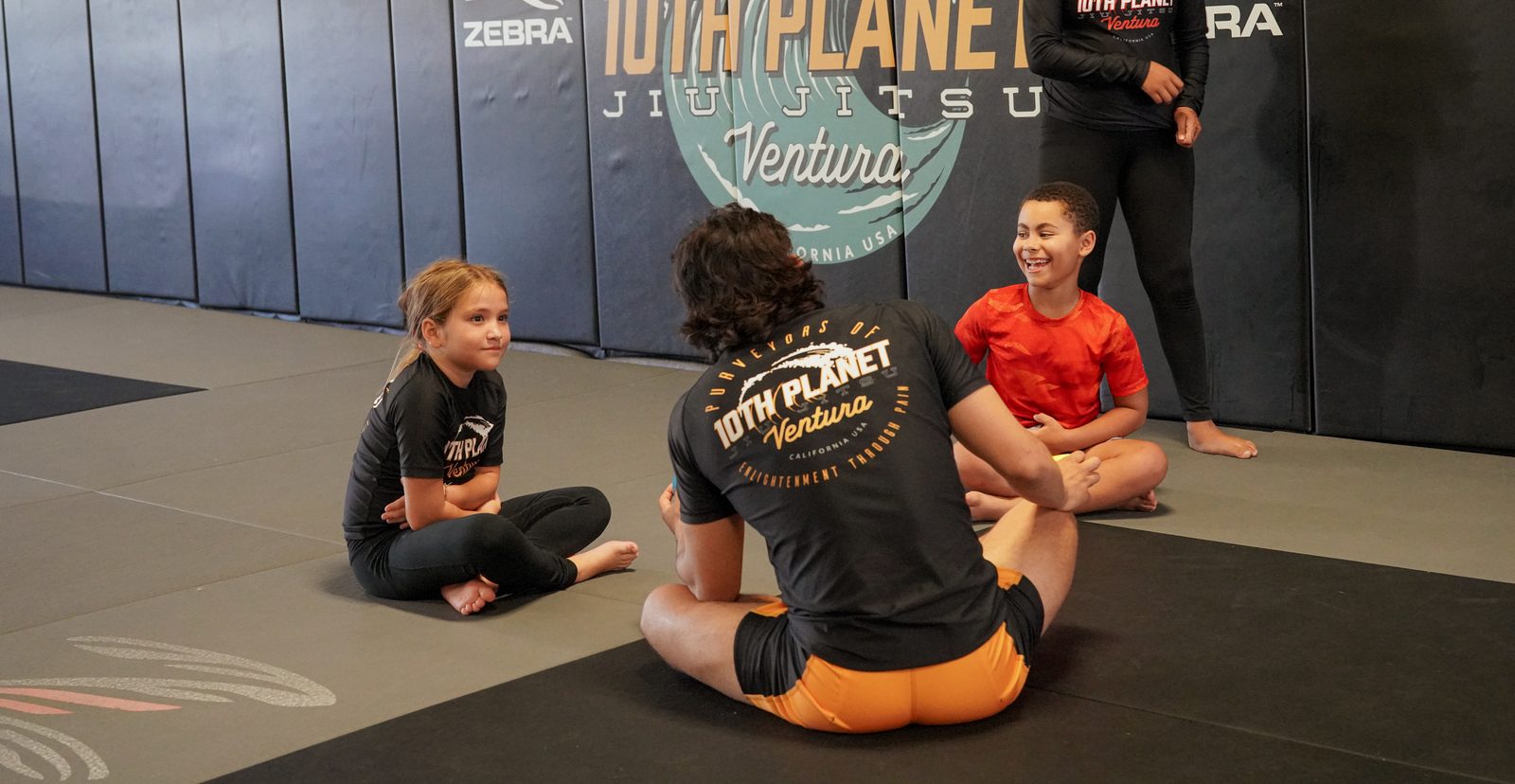 Kids jiu jitsu class at 10th Planet Ventura